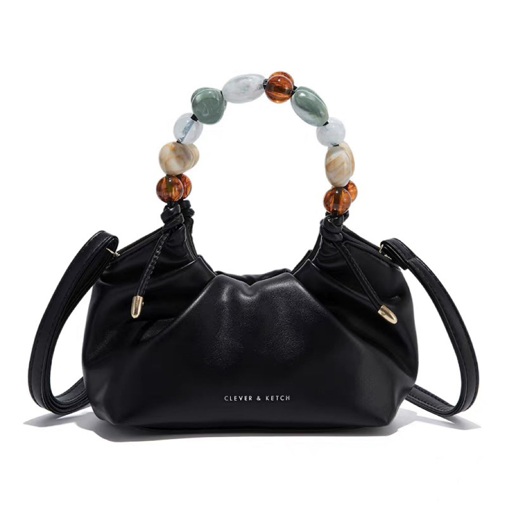 Debbie23-Quilted Crossbody Bags for Women Vegan Leather Purses Small Shoulder Handbags with Wide Strap